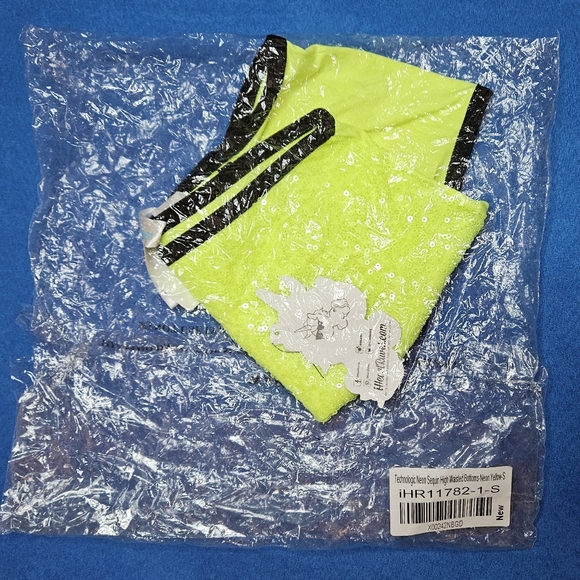 Technologic Neon Sequin High Waisted Bottoms S - Picture 2 of 5